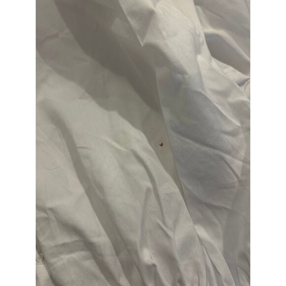 Madewell Tie-Waist Button-Front Midi Dress in Poplin XS - Picture 7 of 8